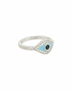 Judith Ripka Lucky Silver 0.35 Ct. Tw. Gemstone Ring Women