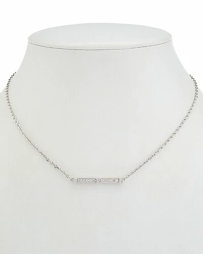 Judith Ripka Little Luxuries Silver 0.25 Ct. Tw. White Topaz Necklace Women