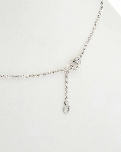 Judith Ripka Little Luxuries Silver 0.25 Ct. Tw. White Topaz Necklace Women - Image 2