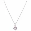 Judith Ripka Water Colors Silver Amethyst Necklace Women