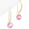 Judith Ripka Water Colors 14K Over Silver CZ Drop Earrings Women