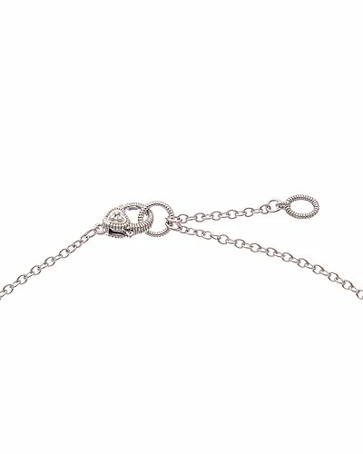 Judith Ripka Little Jewels Silver 0.14 Ct. Tw. White Topaz Moon Pendant Necklace Women - Image 3