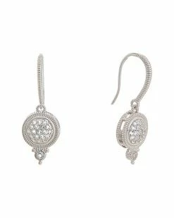 Judith Ripka La Petite Silver 0.35 Ct. Tw. White Topaz Drop Earrings Women