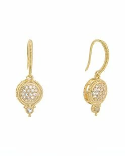 Judith Ripka La Petite 14K Over Silver 0.35 Ct. Tw. White Topaz Drop Earrings Women