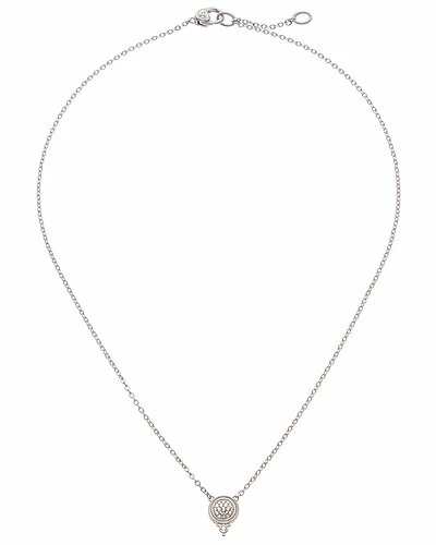 Judith Ripka La Petite Silver White Topaz Pendant Necklace Women - Image 2
