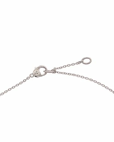 Judith Ripka La Petite Silver White Topaz Pendant Necklace Women - Image 3