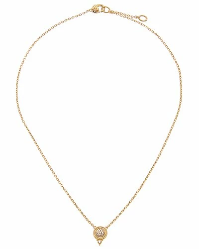 Judith Ripka La Petite 14K Over Silver White Topaz Pendant Necklace Women - Image 2