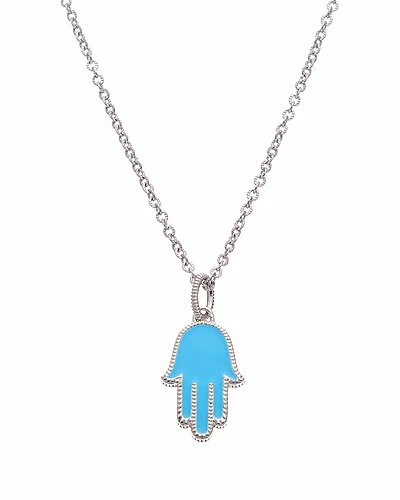 Judith Ripka Little Jewels Silver Hamsa Pendant Necklace Women