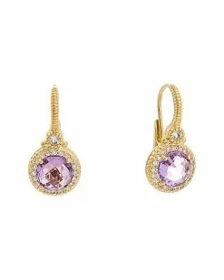 Judith Ripka La Petite 14K Over Silver 3.04 Ct. Tw. Gemstone Earrings Women