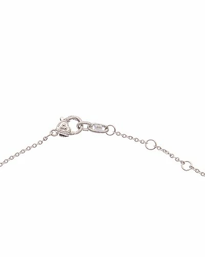 Judith Ripka La Petite Silver 0.18 Ct. Tw. Gemstone Evil Eye Necklace Women - Image 3
