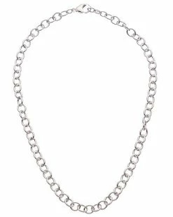 Judith Ripka Links Silver Cable Chain Necklace Women