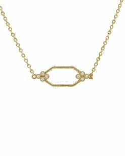 Judith Ripka Juliette 14K 0.38 Ct. Tw. Diamond Necklace Women