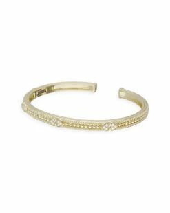 Judith Ripka 14K 0.16 Ct. Tw. Diamond Cuff Bracelet Women