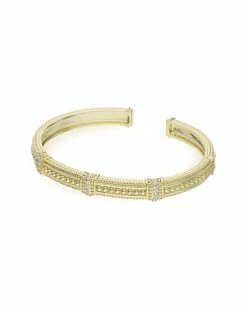Judith Ripka 14K 0.58 Ct. Tw. Diamond Cuff Bracelet Women