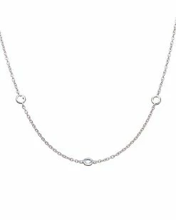 Judith Ripka Water Colors Silver Blue Topaz Drop Necklace Women