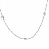 Judith Ripka Water Colors Silver CZ Drop Necklace Women