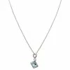 Judith Ripka Water Colors Silver Blue Topaz Pendant Necklace Women