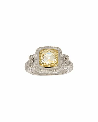 Judith Ripka Legacy Silver White Sapphire CZ Ring Women