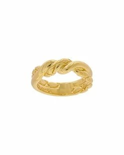 Judith Ripka Aura 14K Over Silver Wrapped Ring Women