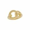 Judith Ripka Cavallo 14K Over Silver Snaffle Ring Women