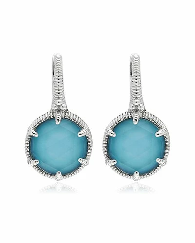 Judith Ripka Eclipse Silver 11.42 Ct. Tw. Gemstone Earrings Women