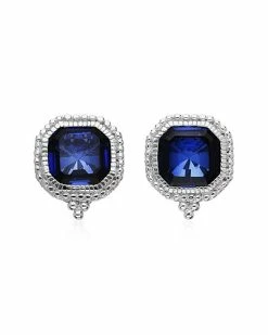 Judith Ripka Estate Silver Earrings Women