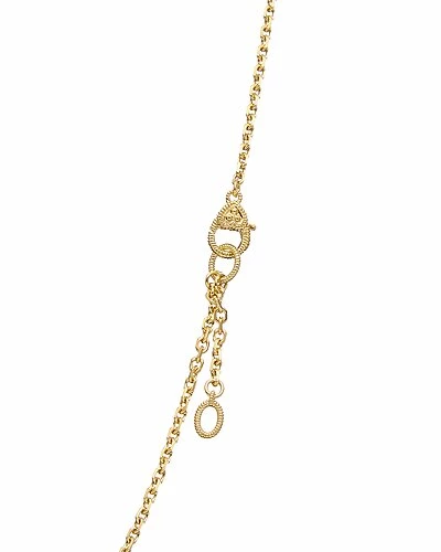 Judith Ripka Estate 14K Over Silver White Topaz Pave Bar Necklace Women - Image 3