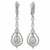 Judith Ripka La Petite Silver White Topaz Earrings Women