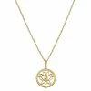 Judith Ripka Little Jewels 14K Over Silver White Topaz Lotus Flower Pendant Necklace Women