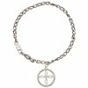 Judith Ripka Little Jewels Silver White Topaz Open Cross Bracelet Women