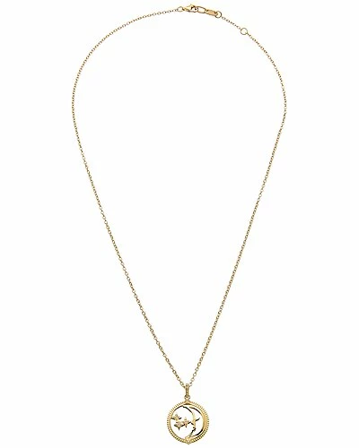 Judith Ripka Little Jewels Silver White Topaz Moon & Star Necklace Women - Image 2