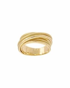 Judith Ripka Aura 14K Over Silver Narrow Ring Women
