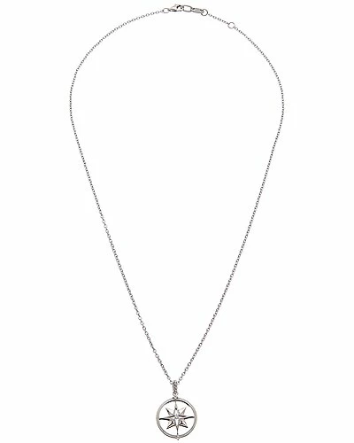 Judith Ripka Little Jewels Silver White Topaz Star Charm Necklace Women - Image 2