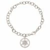 Judith Ripka Little Jewels Silver White Topaz Star Of David Charm Bracelet Women