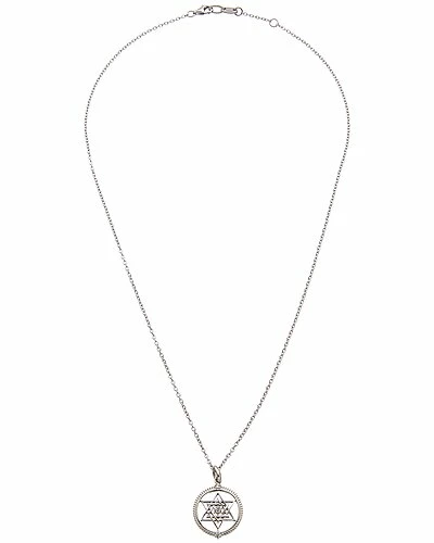 Judith Ripka Little Jewels Silver White Topaz Star Of David Charm Necklace Women - Image 2